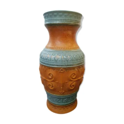 Ancien vase West Germany - marron vert