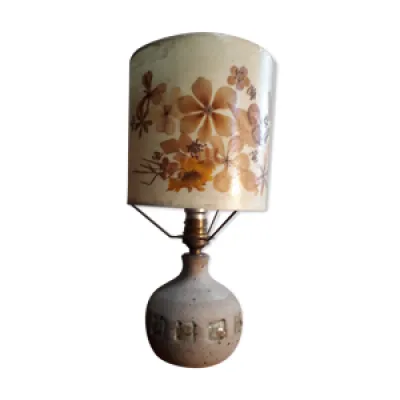 Lampe1970 en grès émaillé - fleur
