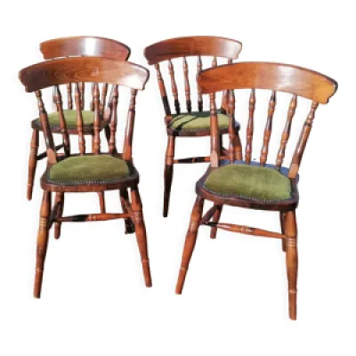 Lot de 4 chaises bistrot - country