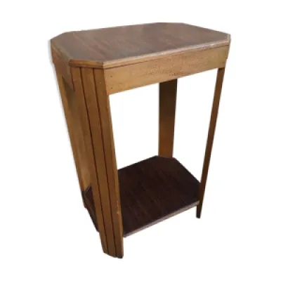Ancienne table d’appoint - sellette bois