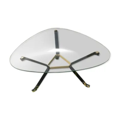 Table basse triangulaire - plateau verre