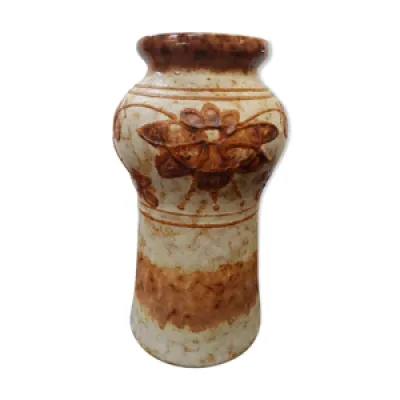 Vase céramique beige - marron
