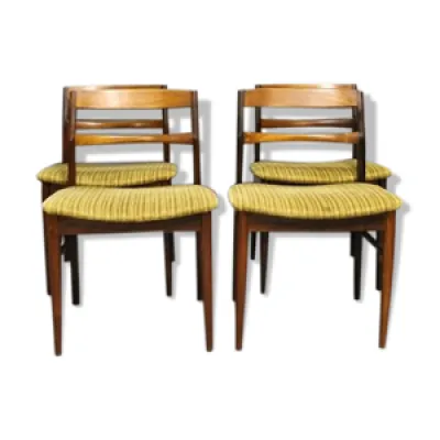 Set of 4 chairs dining - 1960s rosewood