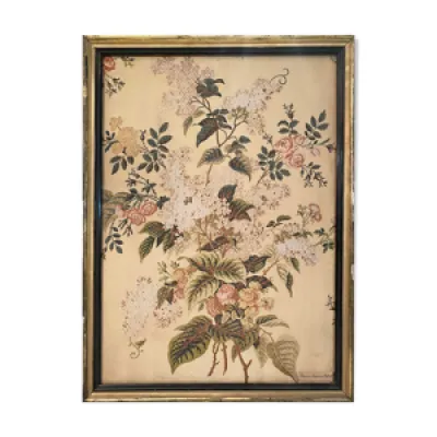 Tableau elément tapisserie - floraux