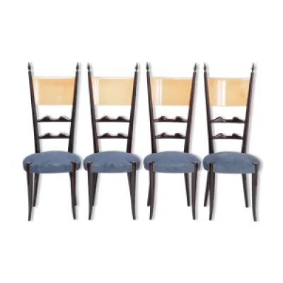 Ensemble de quatre chaises - manger dossier