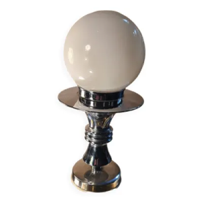 Lampe de table avec base - globe blanc