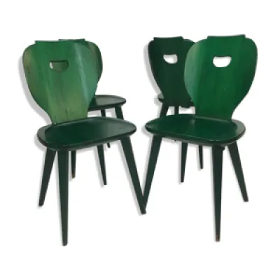 Set of 4 chairs mid-century - carl malmsten
