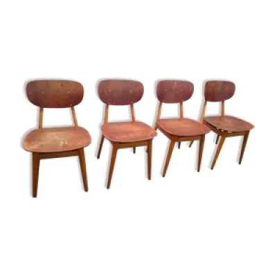 Set 4 chaises salon - braakman table