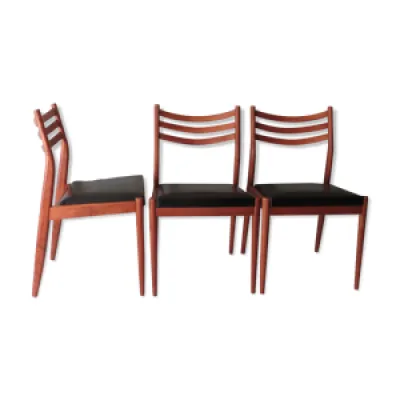 Ensemble de 3 chaises - design danois
