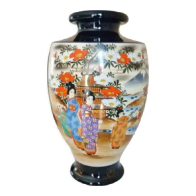 Vase Japon, époque Meiji, - peint main