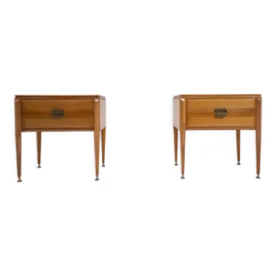 Paire tables chevet - 1960 bois