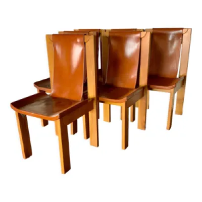 Série de 6 chaises années - gorgoni roche