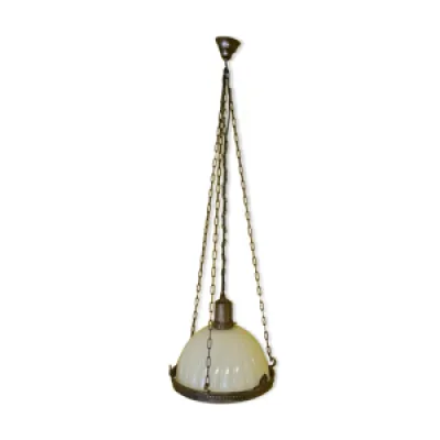 Lampe suspendue en bronze - 1900