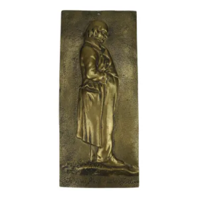 Plaque bronze Béranger - antique