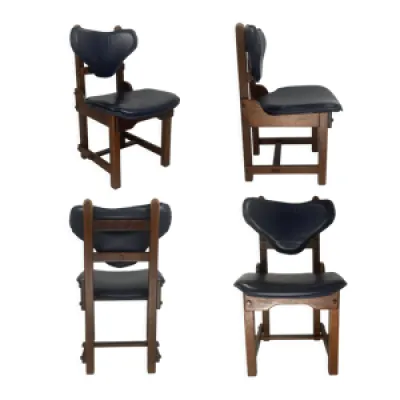 Ensemble de 4 chaises - 1960