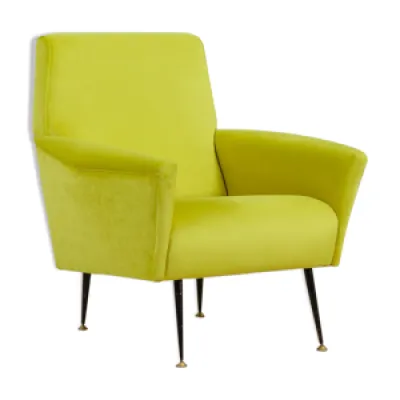 fauteuil italienn moderne - velours vert