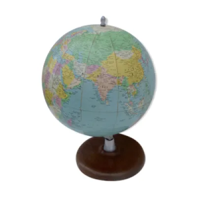 globe terrestre Girard - bois