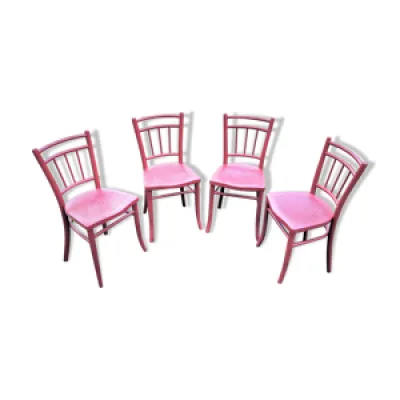 4 chaises de bistrot - anciennes