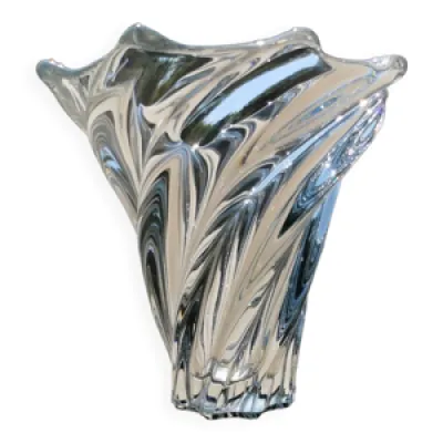 Vase vintage en cristal - vannes