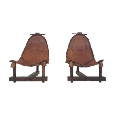 Ensemble de deux chaises - longues