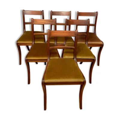 Ensemble de six chaises - regency 1970