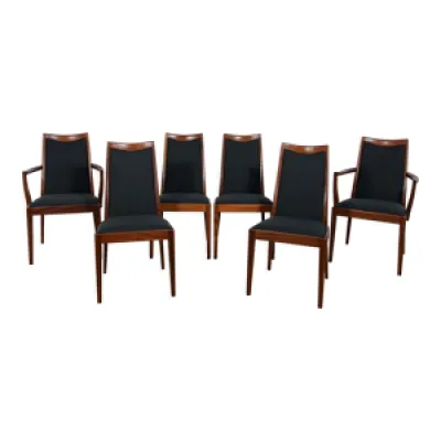 6 chaises de salle à - 1960s