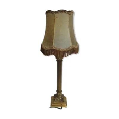 Lampe en bronze des années - 1960 abat