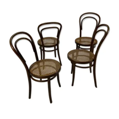 Ensemble de 4 chaises - salle manger mid century