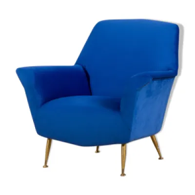 fauteuil italien vintage - bleu