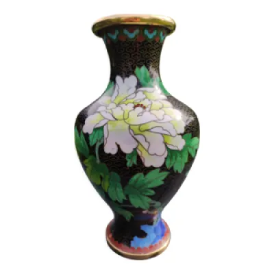 Vase décoratif artisanal - base laiton