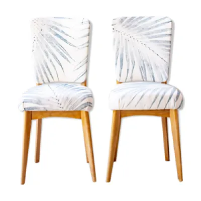 Paire de chaises vintage - motif