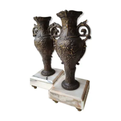 vases amphores de cheminée, - art nouveau