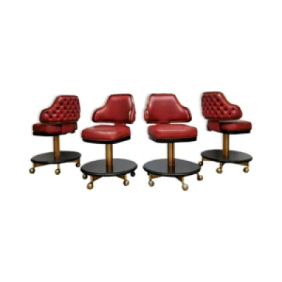 tabourets vintage chaises - ensemble
