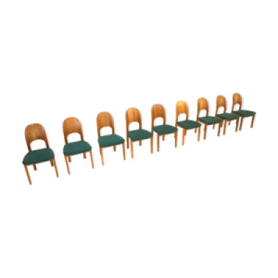 Ensemble de 9 chaises - design 1970