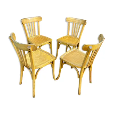 4 authentiques chaises - bois