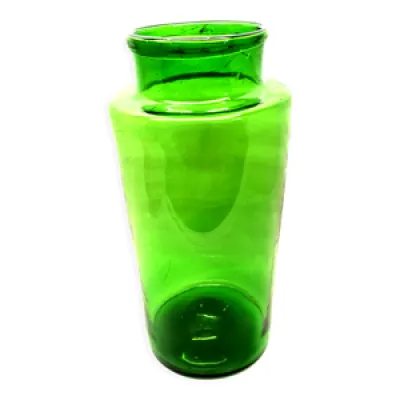 Pot à pharmacie 34 cm - verre vert