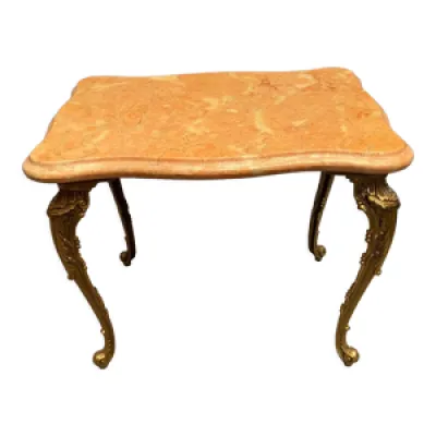 Table basse porte-pot - bout bronze