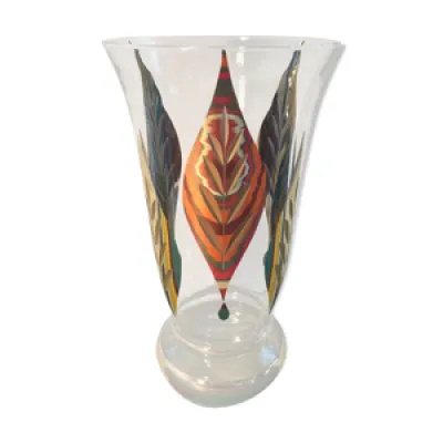 Vase ancien fains verrerie - belgique