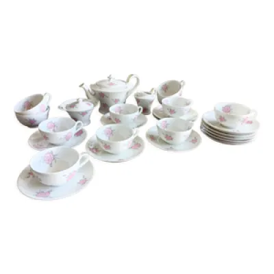 service thé ou - limoges porcelaine
