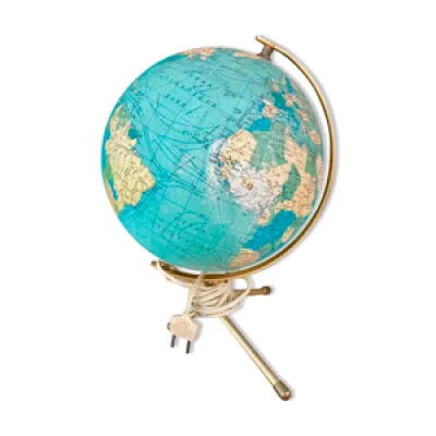 Globe terrestre mappemonde - 1970 ancienne