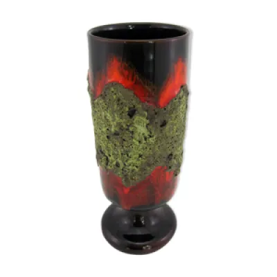 Vase mazagran en céramique - marron vert