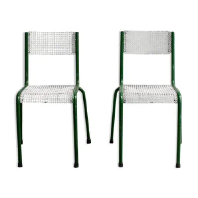 Paire de deux chaises - 1960