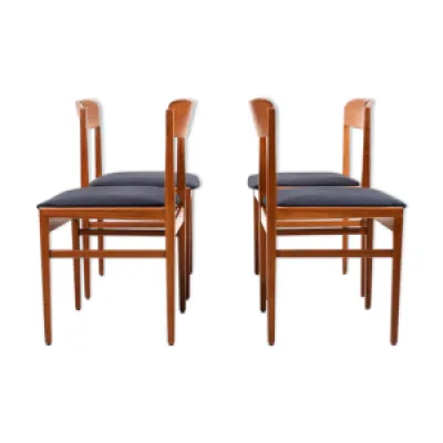4 chaises de salle à - danois teck