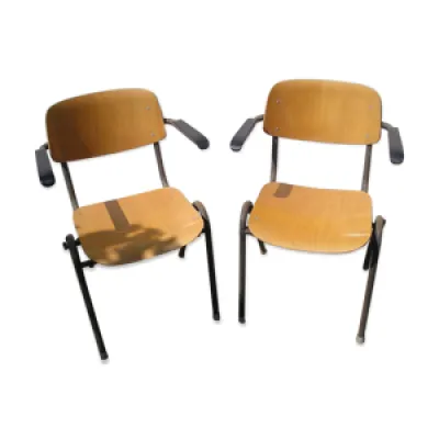 Paire fauteuils - empilables