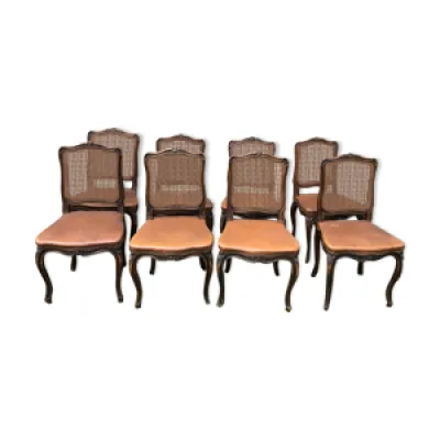Suite de huit chaises - style louis