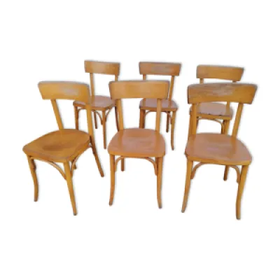 ensemble de 6 chaises - bistrot