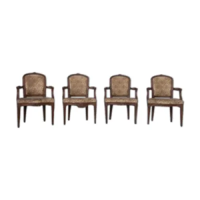 Série de 4 fauteuils - louis