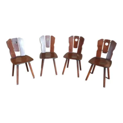 Série 4 chaises - chalet