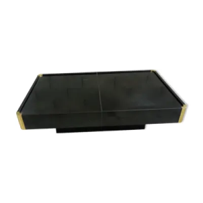 Table basse bar rectangulaire - noire circa