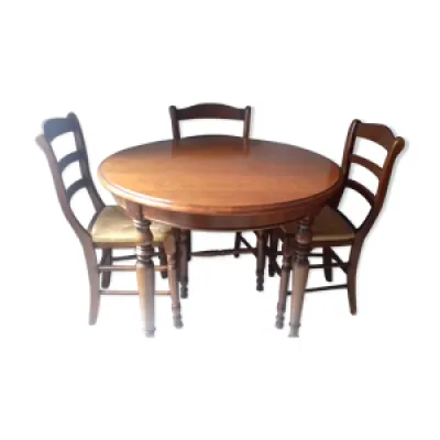 Table et chaises avec - massif